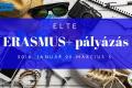 Facebook cover photo of the event called ELTE Erasmus+ Pályázás.