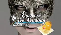 Facebook cover photo of the event called Erasmus Pre-Drinking: Carnival Edition.