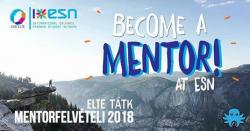 Facebook cover photo of the event called TÁTK Külügyi Mentorfelvételi.